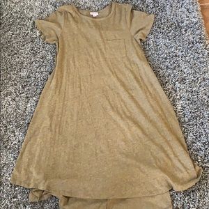 LulaRoe Green knotted dress